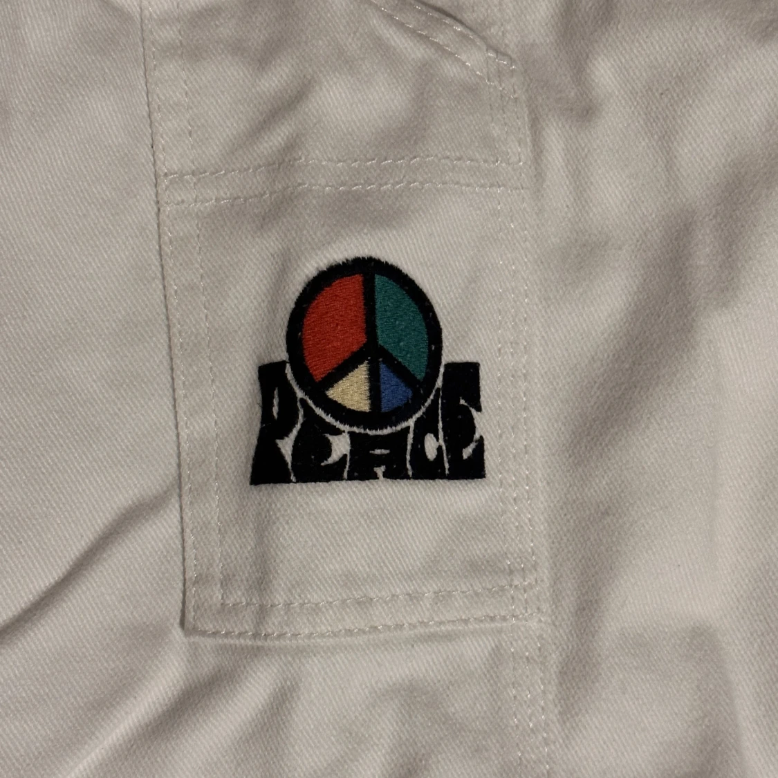 Vita baggy byxor  - 90