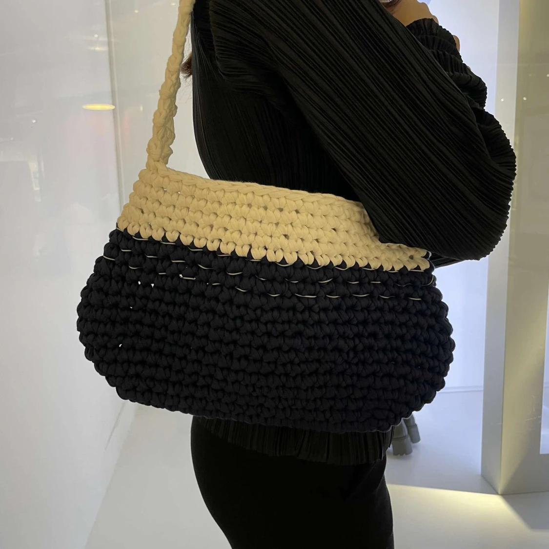 Virkad sommar väska - 91