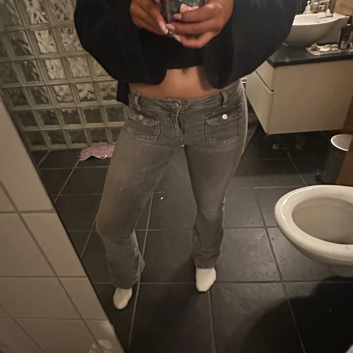 Low waist bootcut jeans