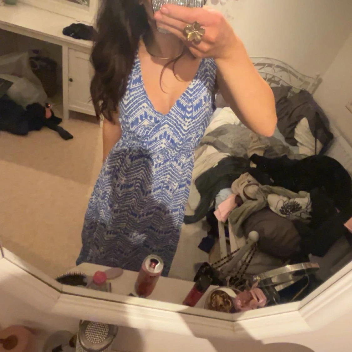 Blå långklänning - 2