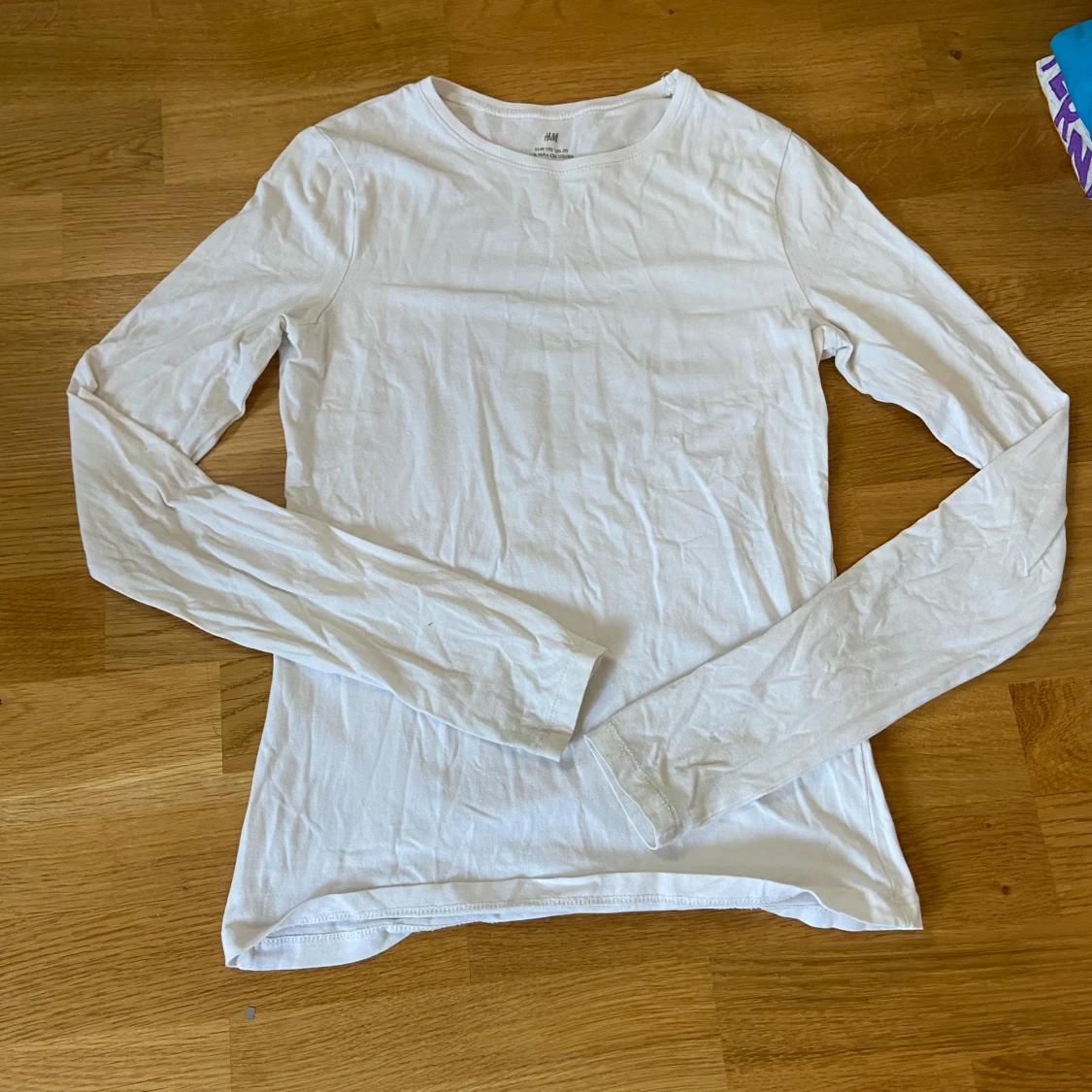 Vit långärmad tröja från H&M