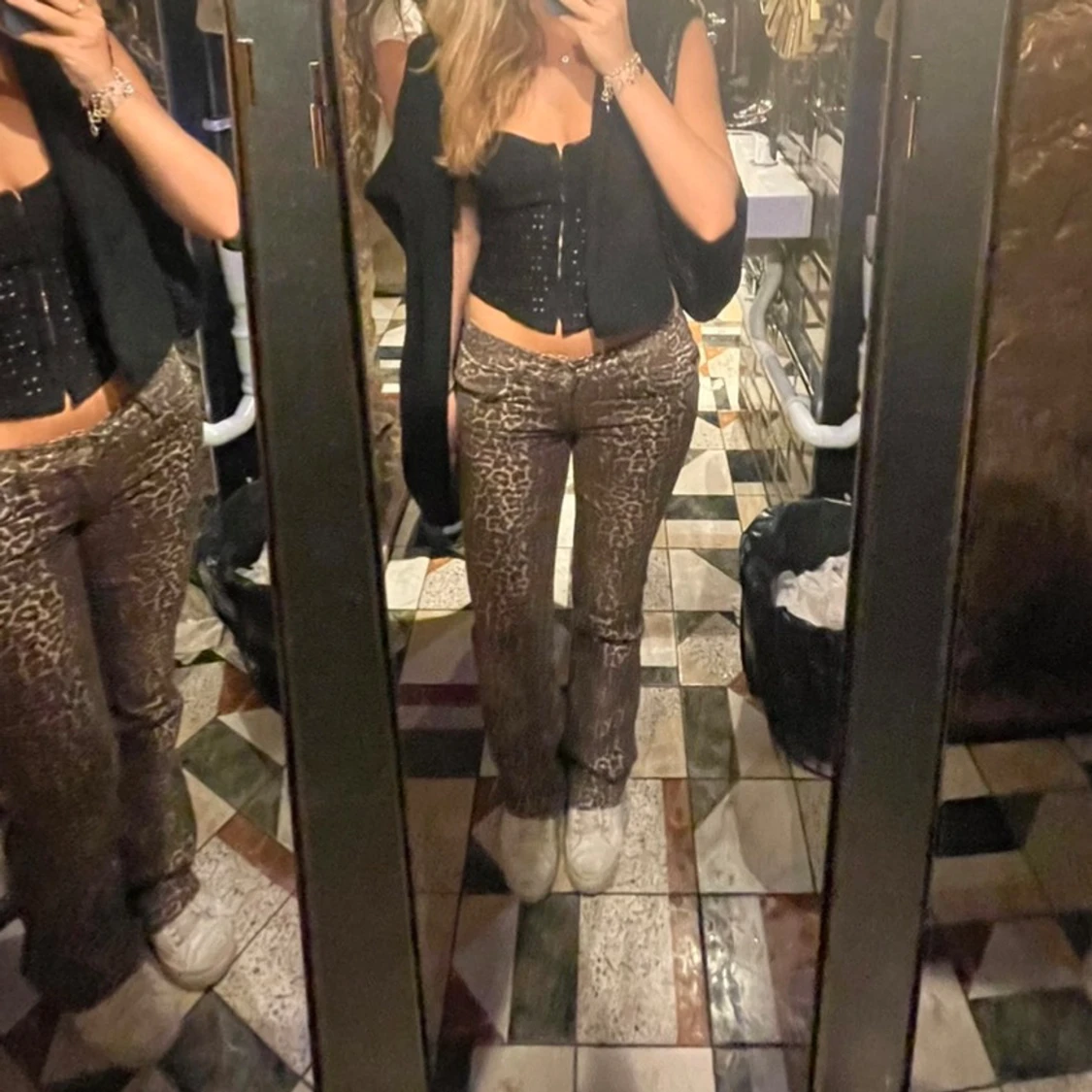 Leopardmönstrade byxor - 91