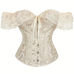 Gul/beige korsett - Säljer en gul/beige korsett, perfekt nu till halloween.