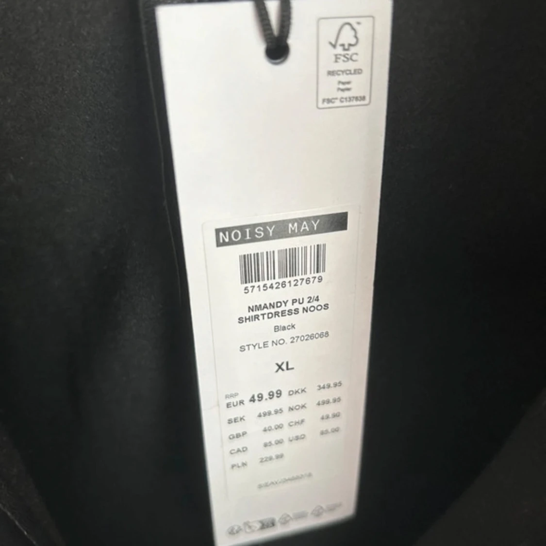 Pu läder klänning  - 90