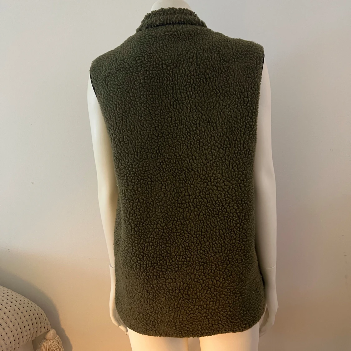 Grön teddyväst - 2