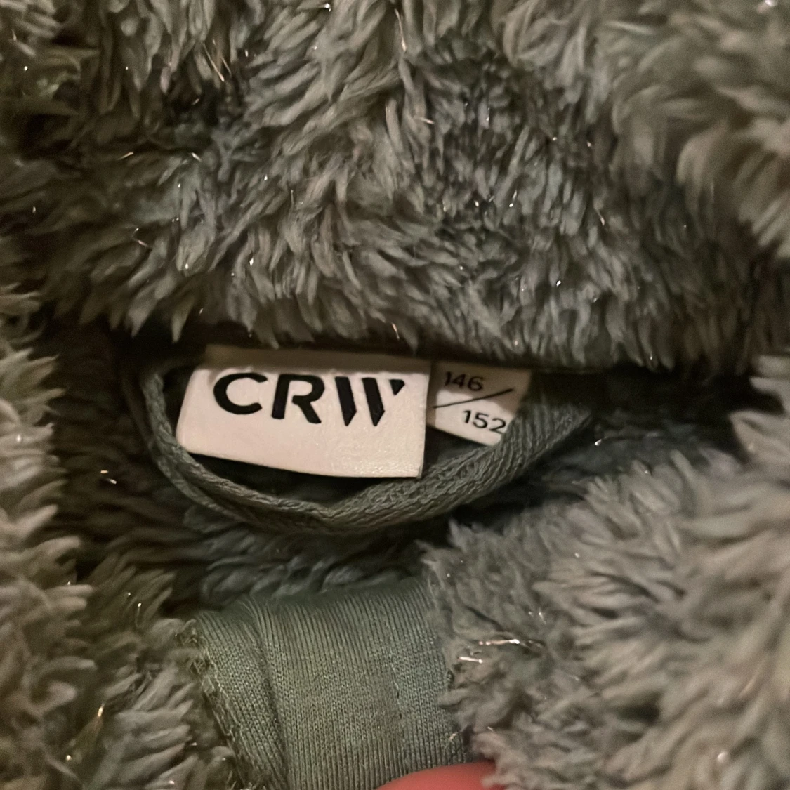 Grön fluffig ridtröja - 90