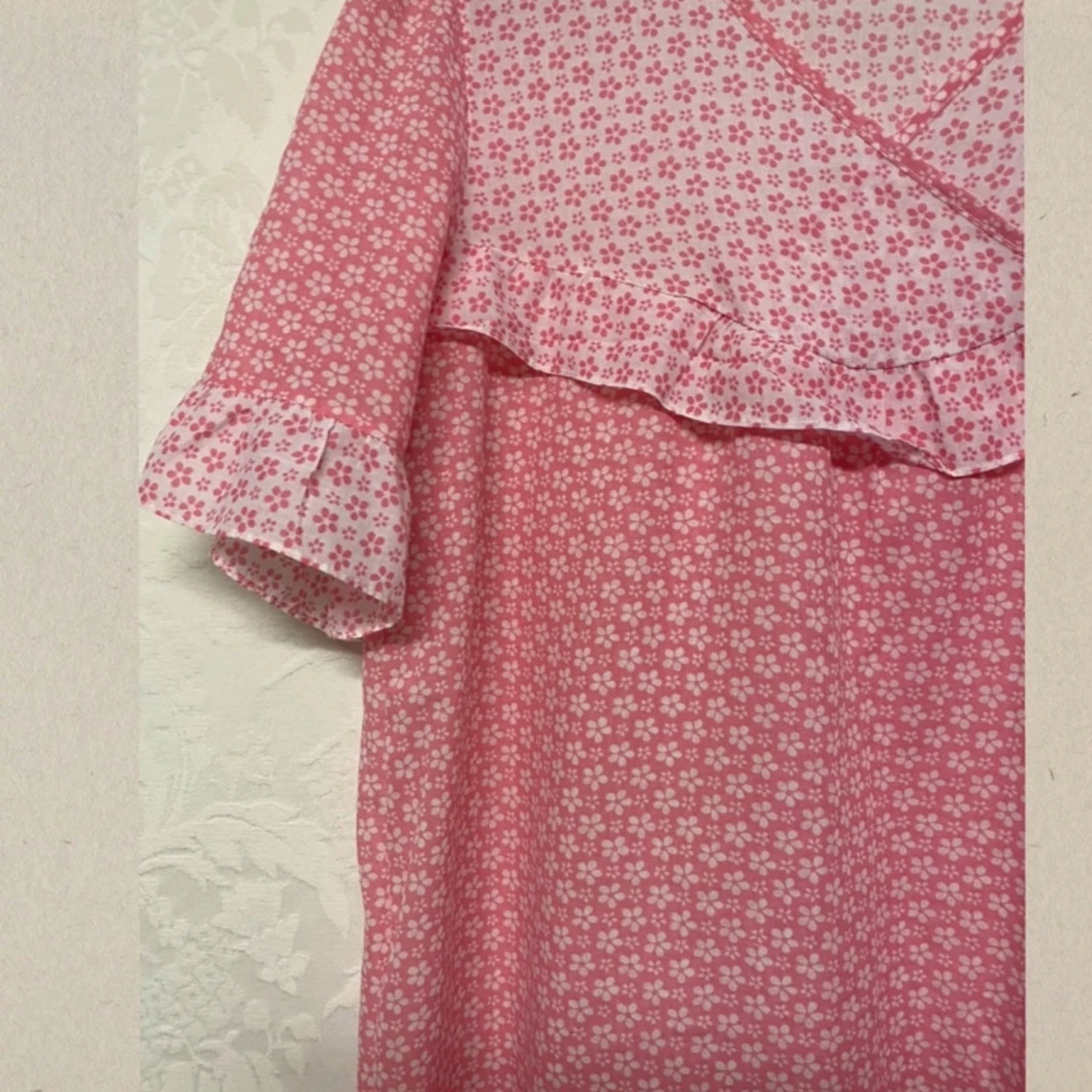 Småblommig twiggy nattlinne miniklänning  - 90