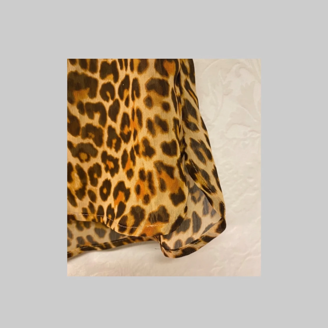 Halvtransparenta leopard pyjamas strand minishorts  - 90