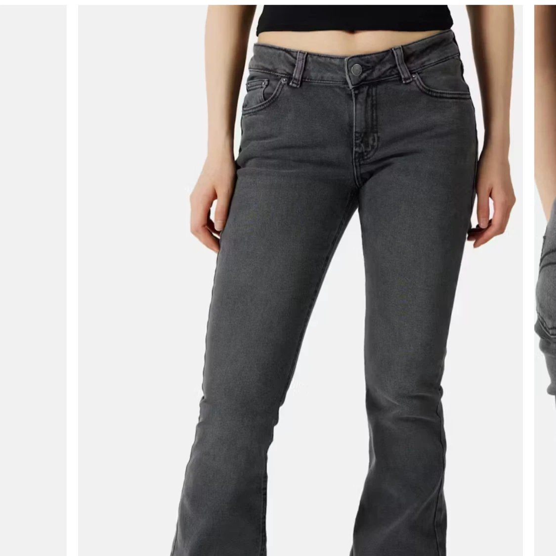 Grå bootcut jeans - 90