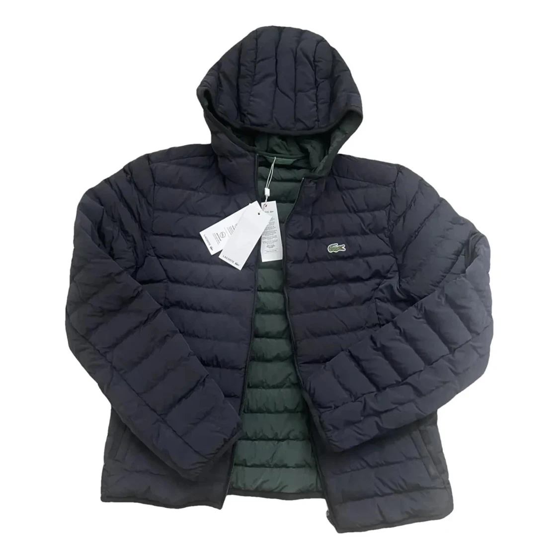 Svart pufferjacka från Lacoste