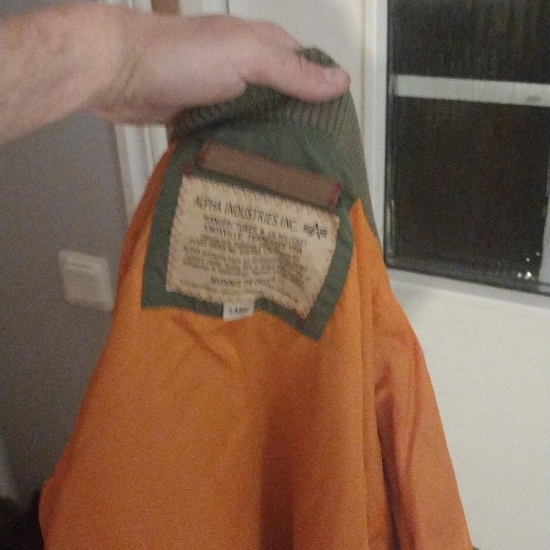 Grön Orginal bomberjacka från Alpha Industries(första utgåva)! - 91