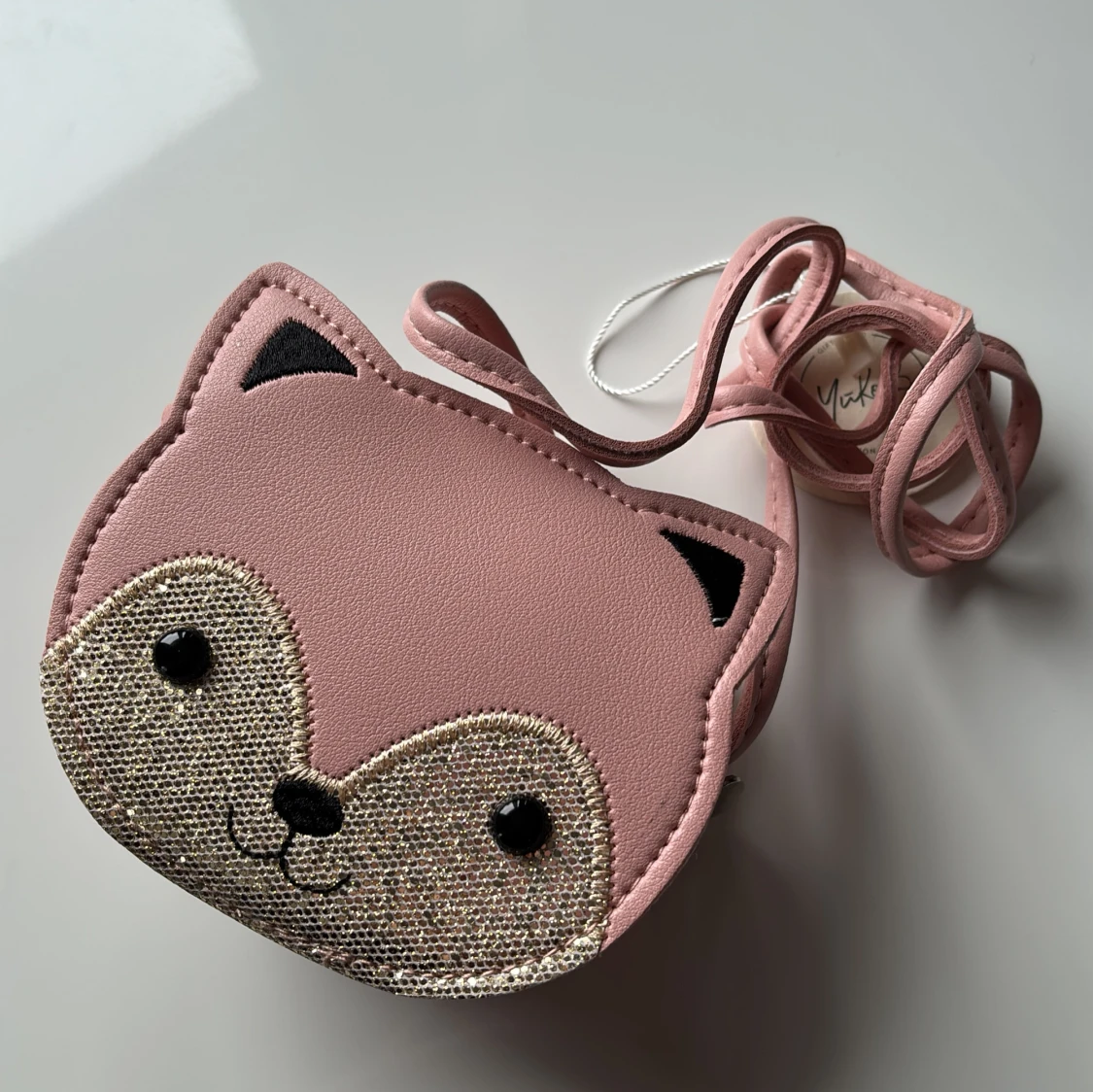 Rosa axelväska i form av en räv för barn - 90