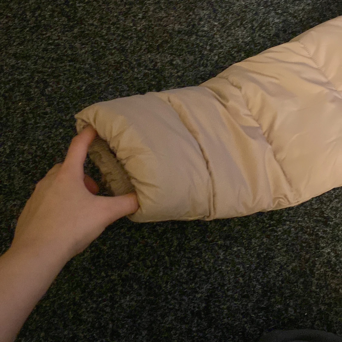 Beige dunjacka från 157 - 92