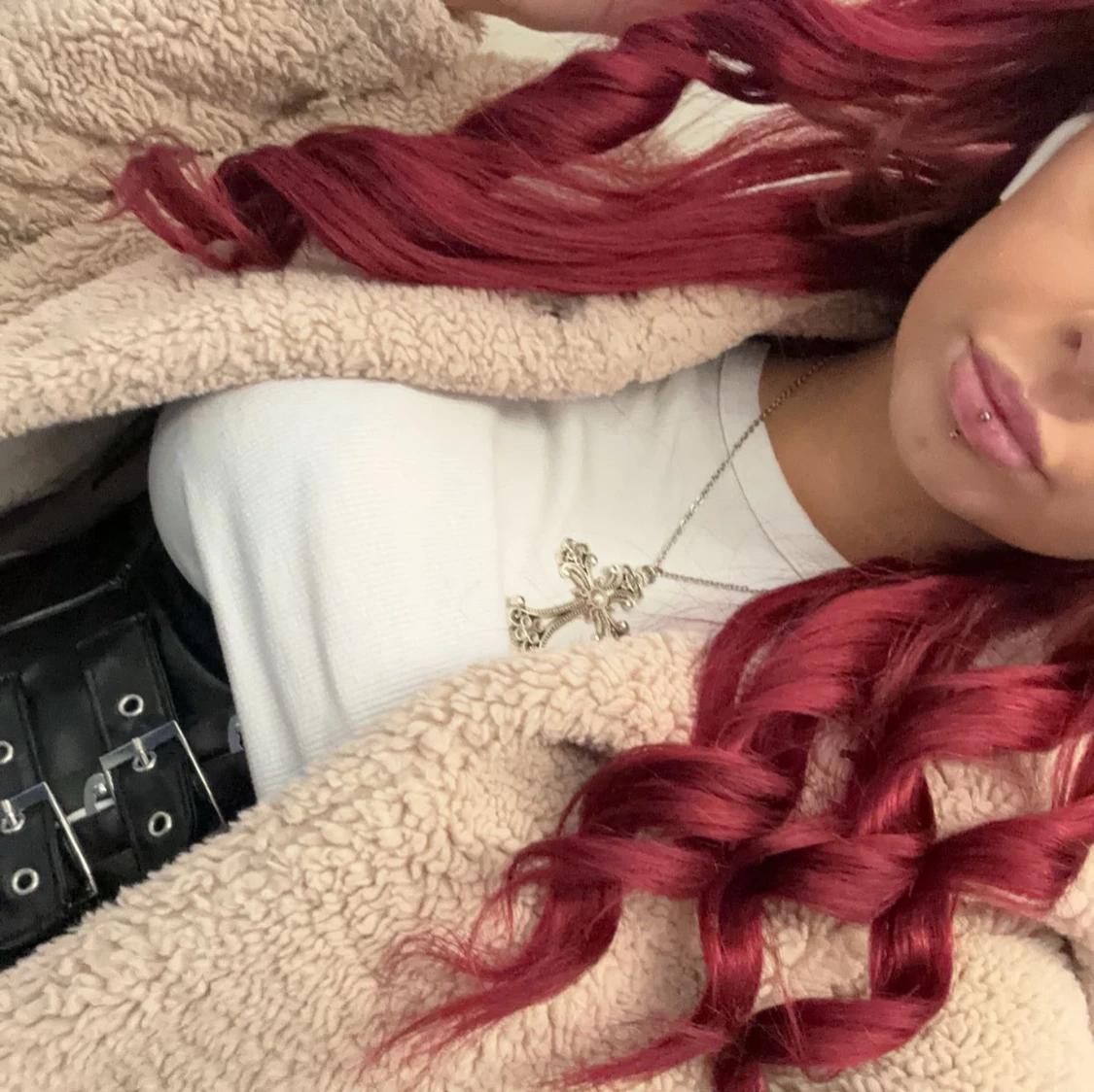 Vinrött löshår!✨ - 1