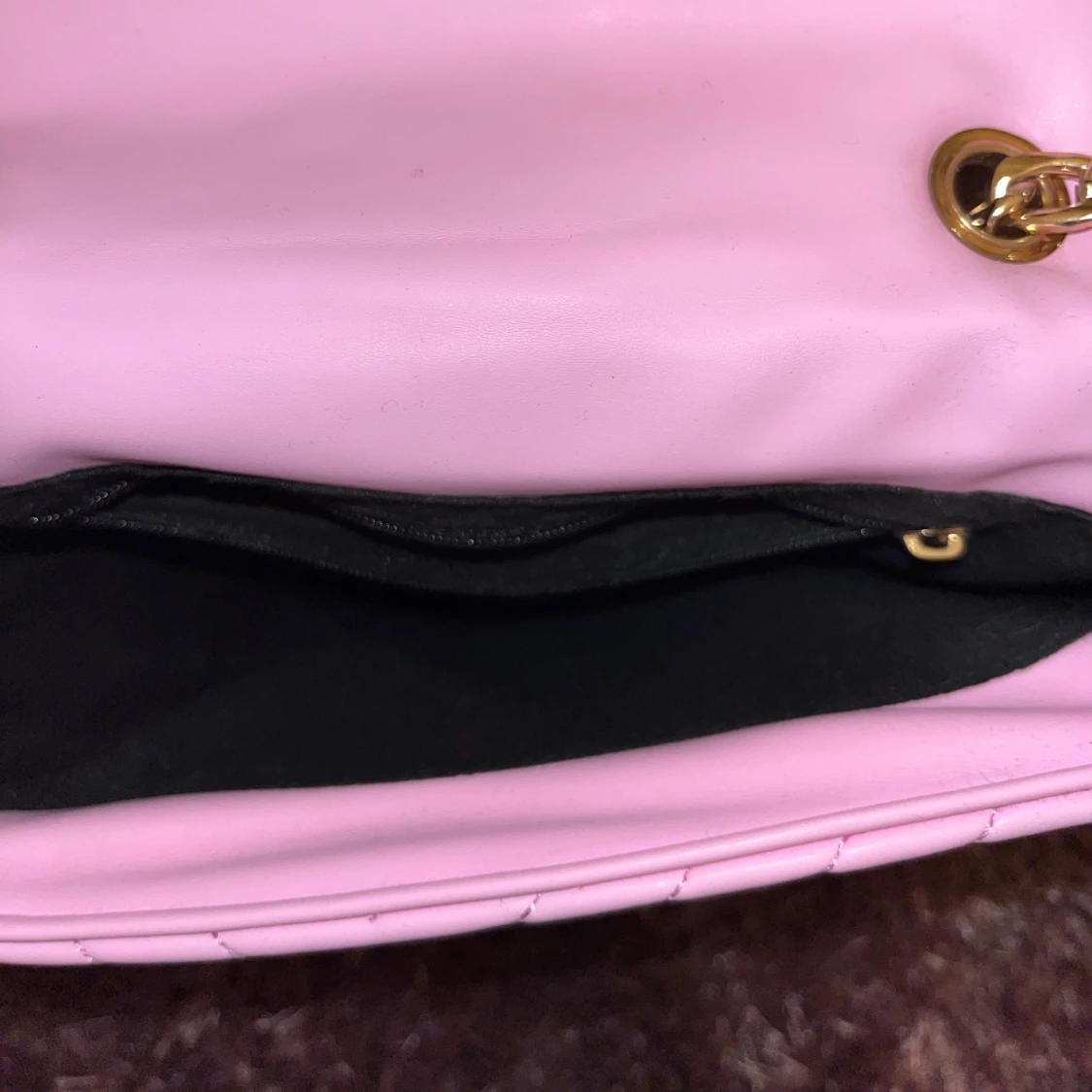 Rosa quiltad axelväska - 92