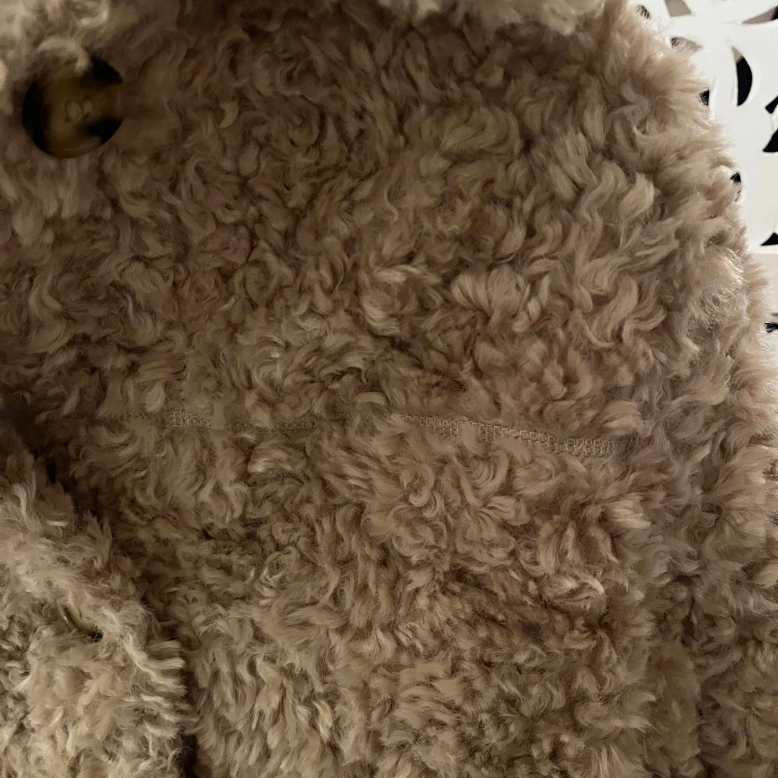 Beige teddyjacka - 2