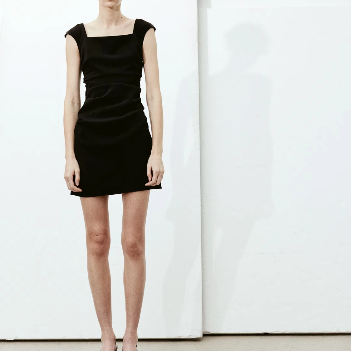 Square neck klänning - 91