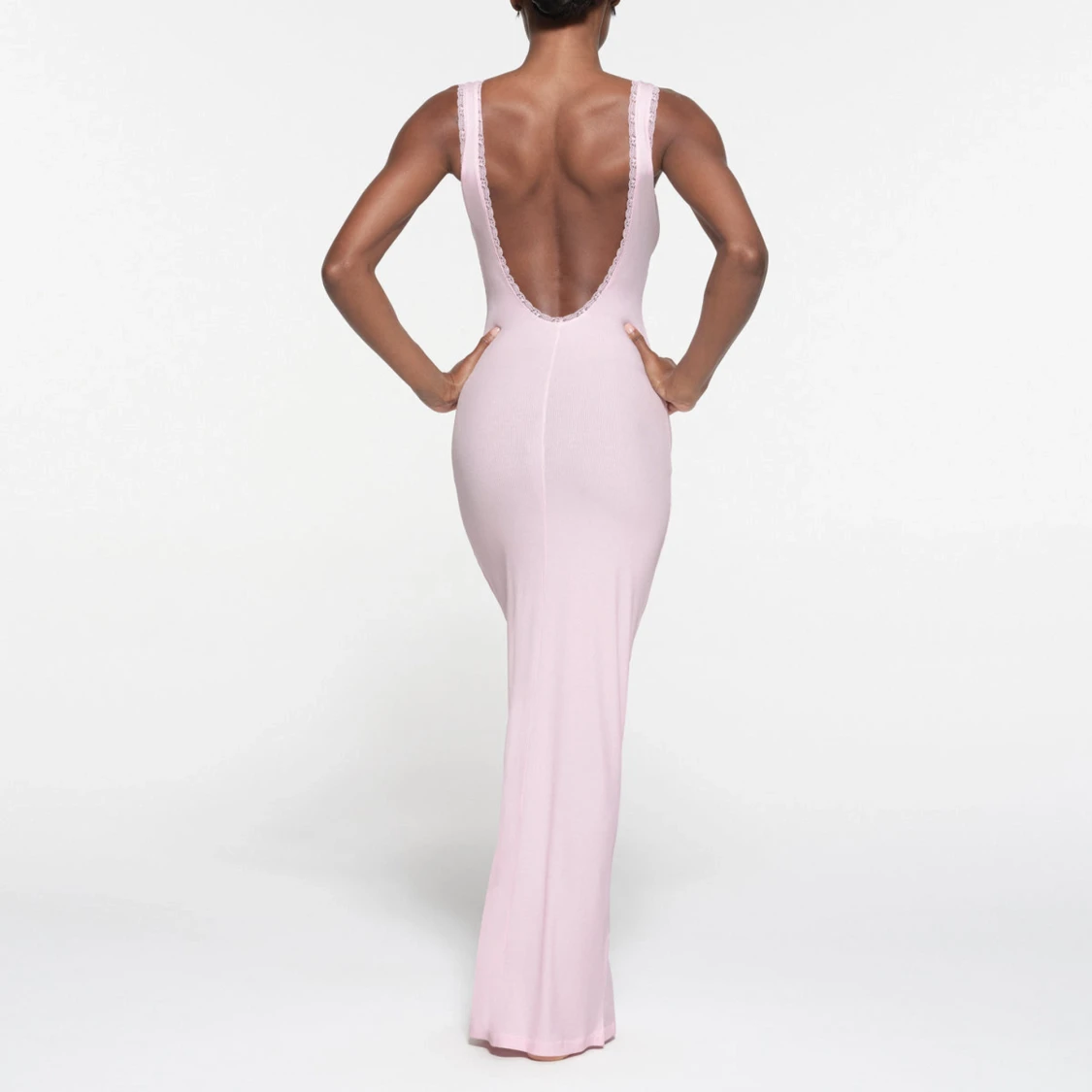 Skims soft lounge lace scoop neck dress - 90