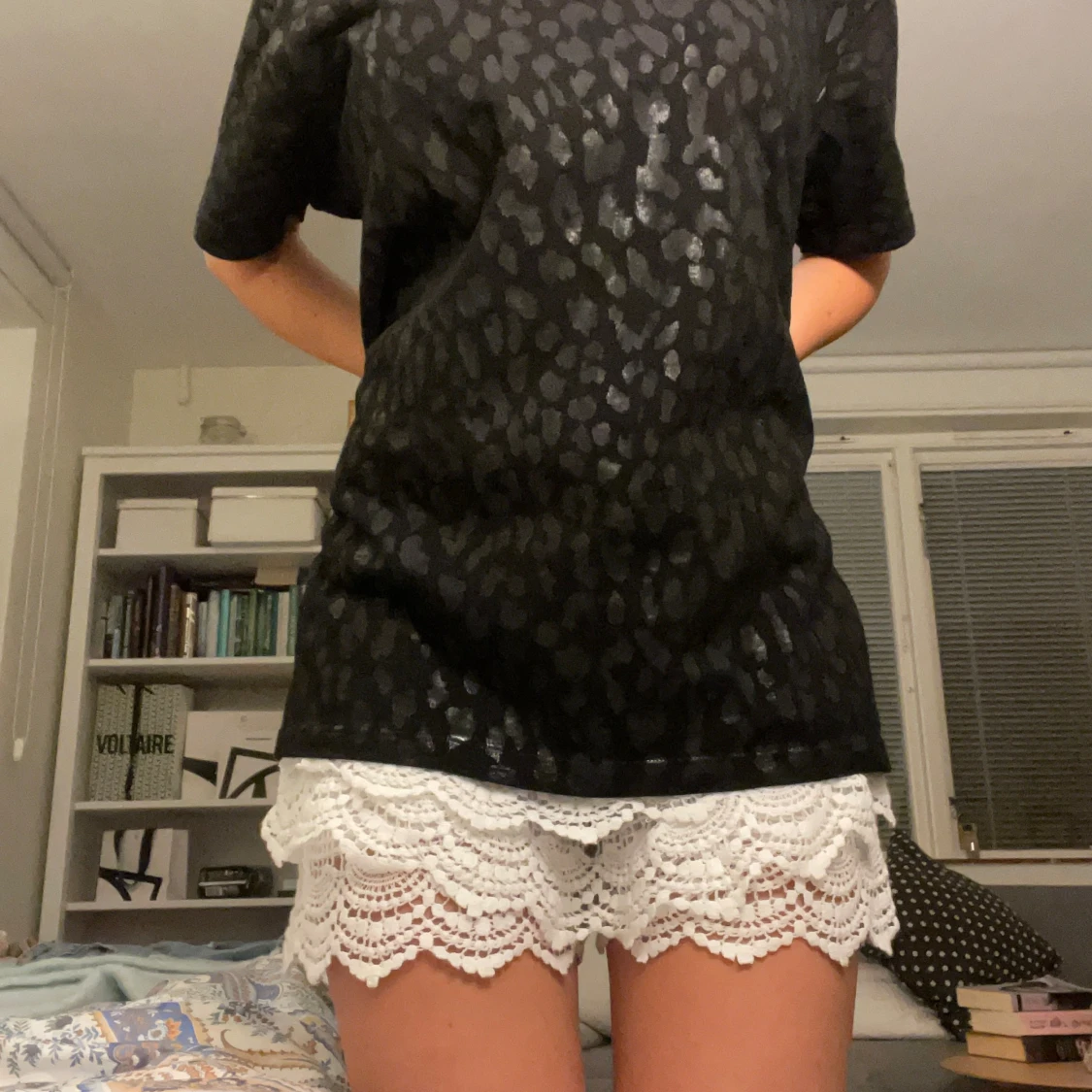 Tröja med leopardmöster