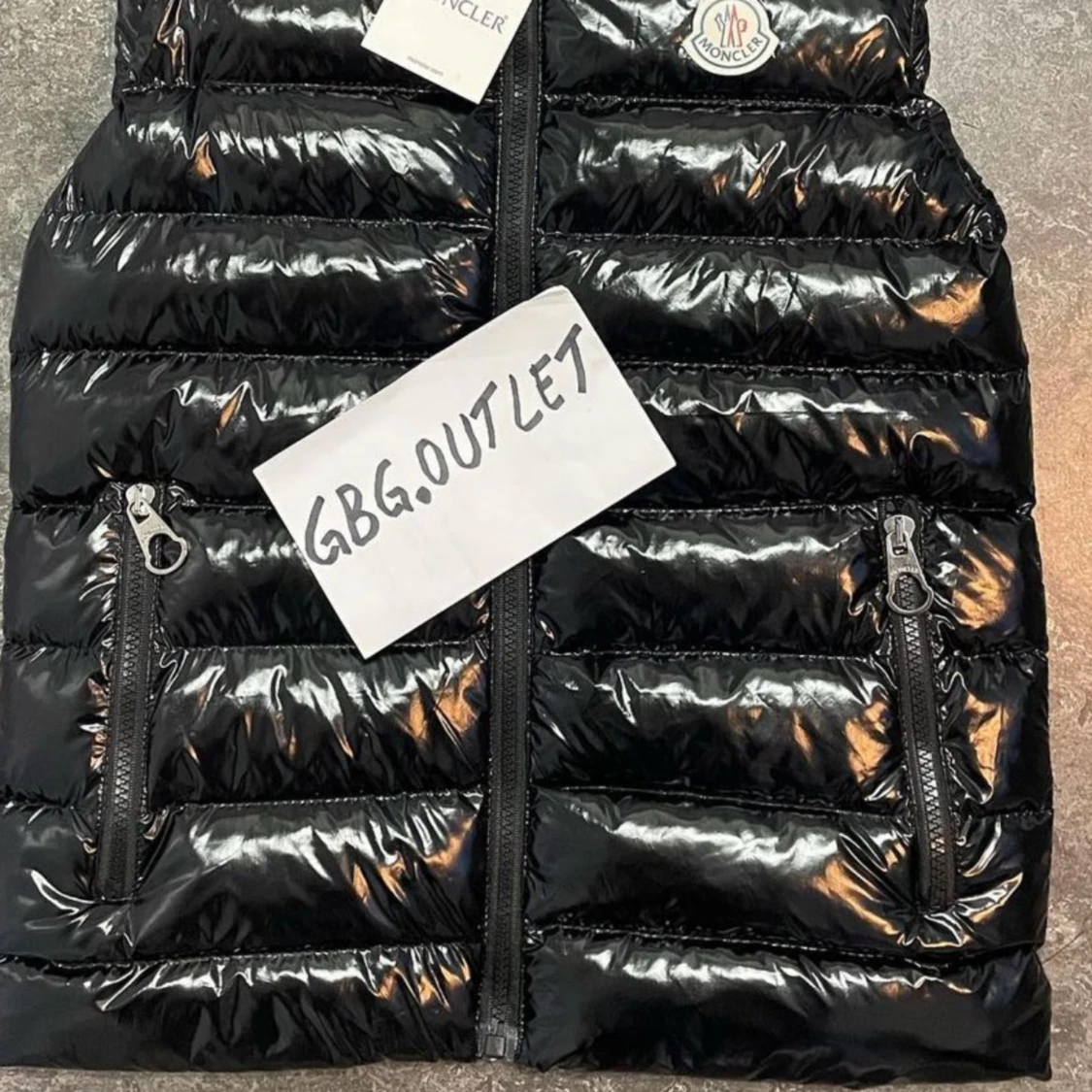 Svart dunväst från Moncler - 90