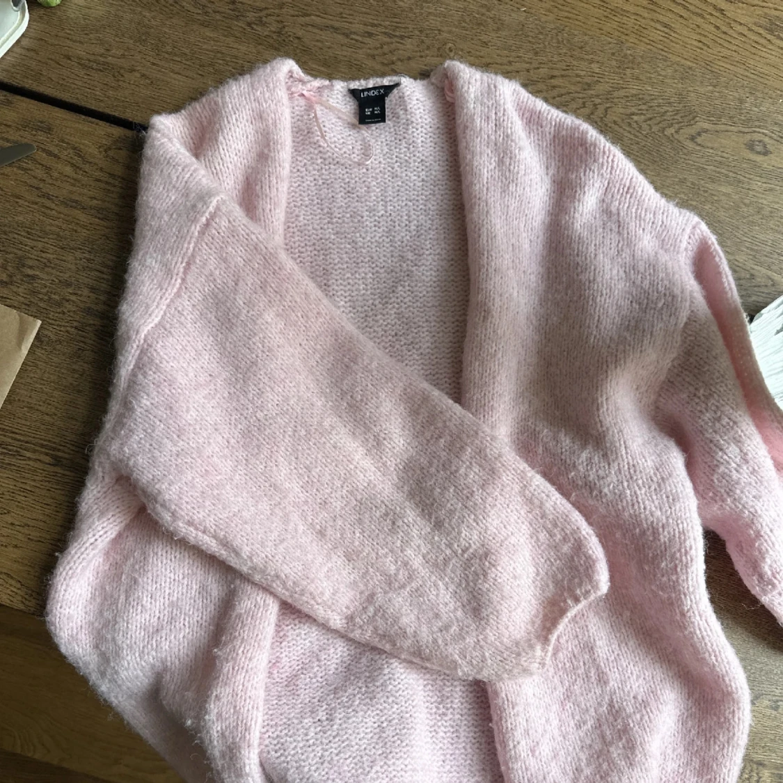 Rosa stickad tröja  - 93