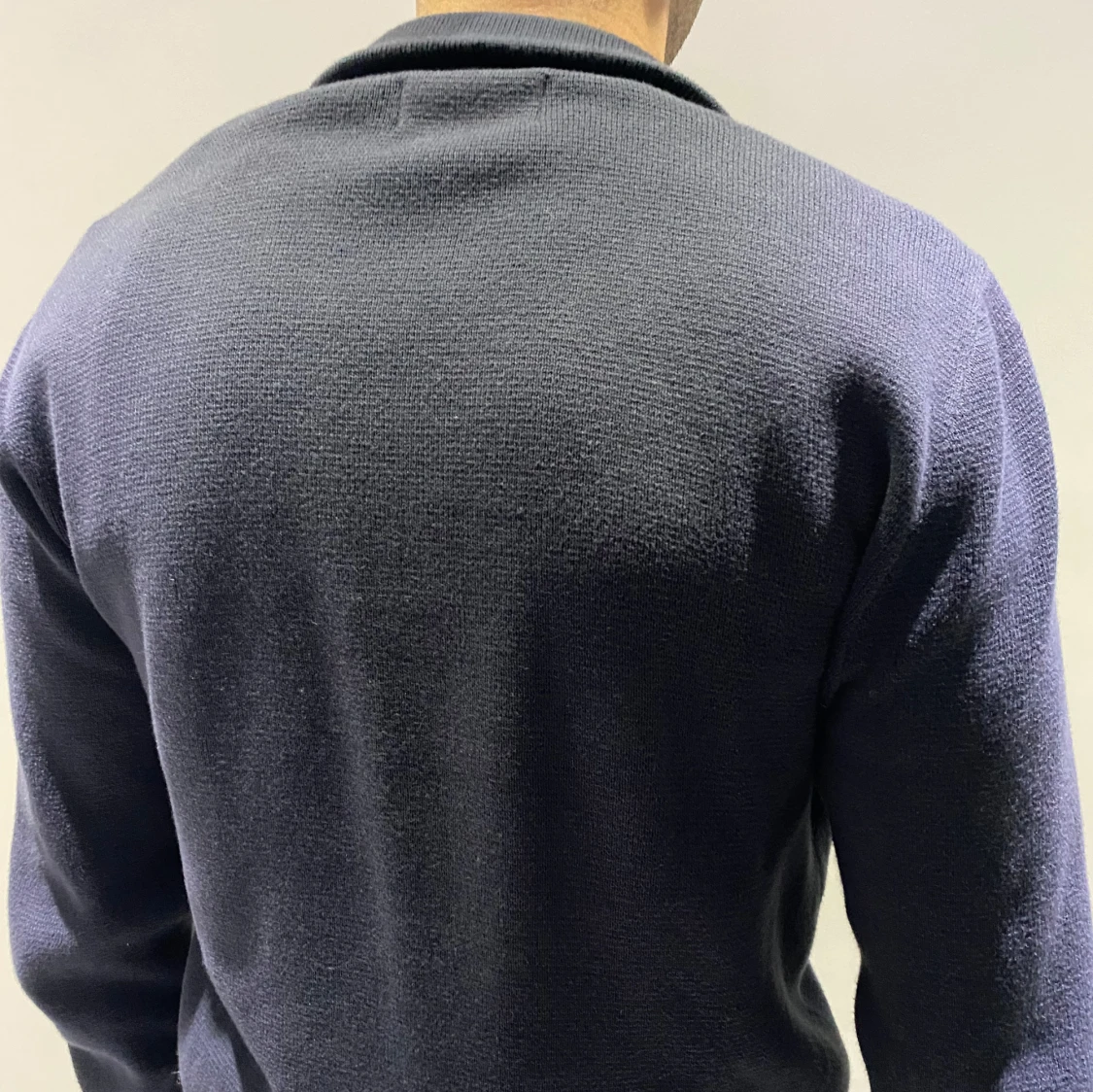 Marinblå Half zip tröja - 92