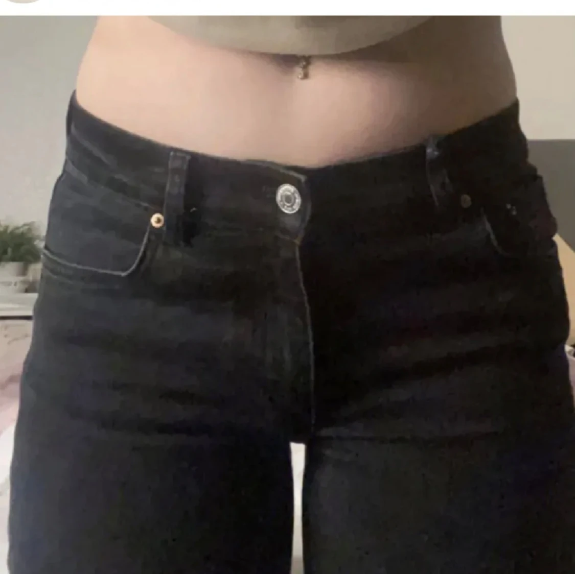 Svarta bootcut jeans