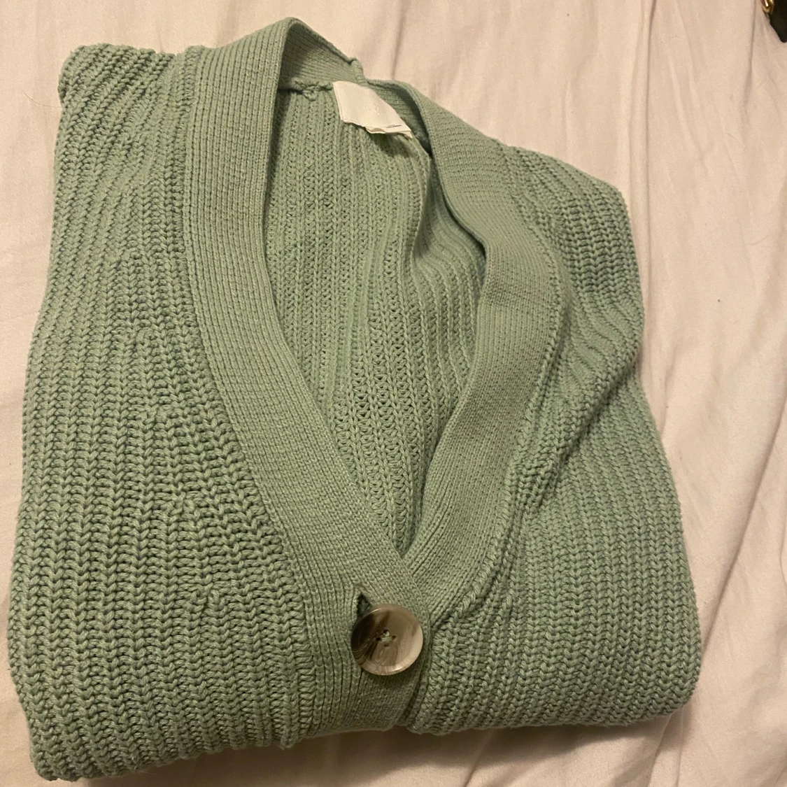 Grön stickad kofta - 91