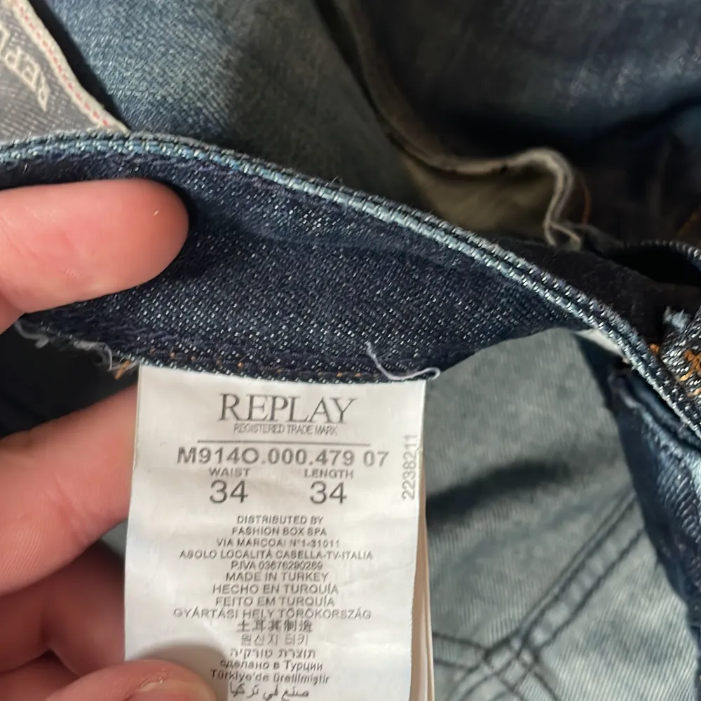 REPLAY Blue Jeans standard Tapered, Storlek W34/L34, Använd med några anmärkningar. . Jeans & Byxor.