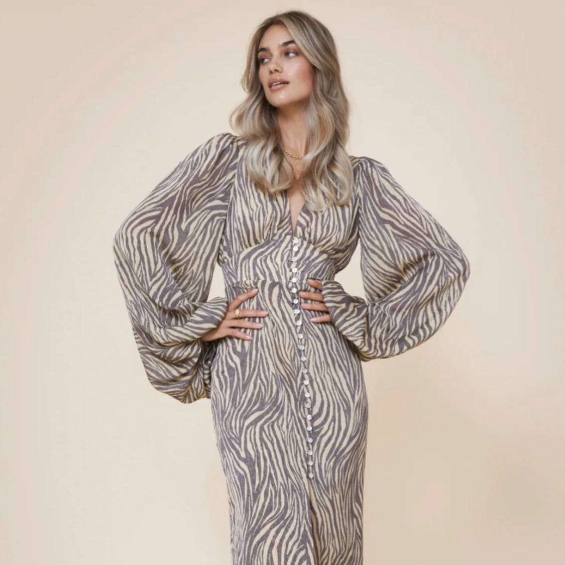 Adoore klänning zebra