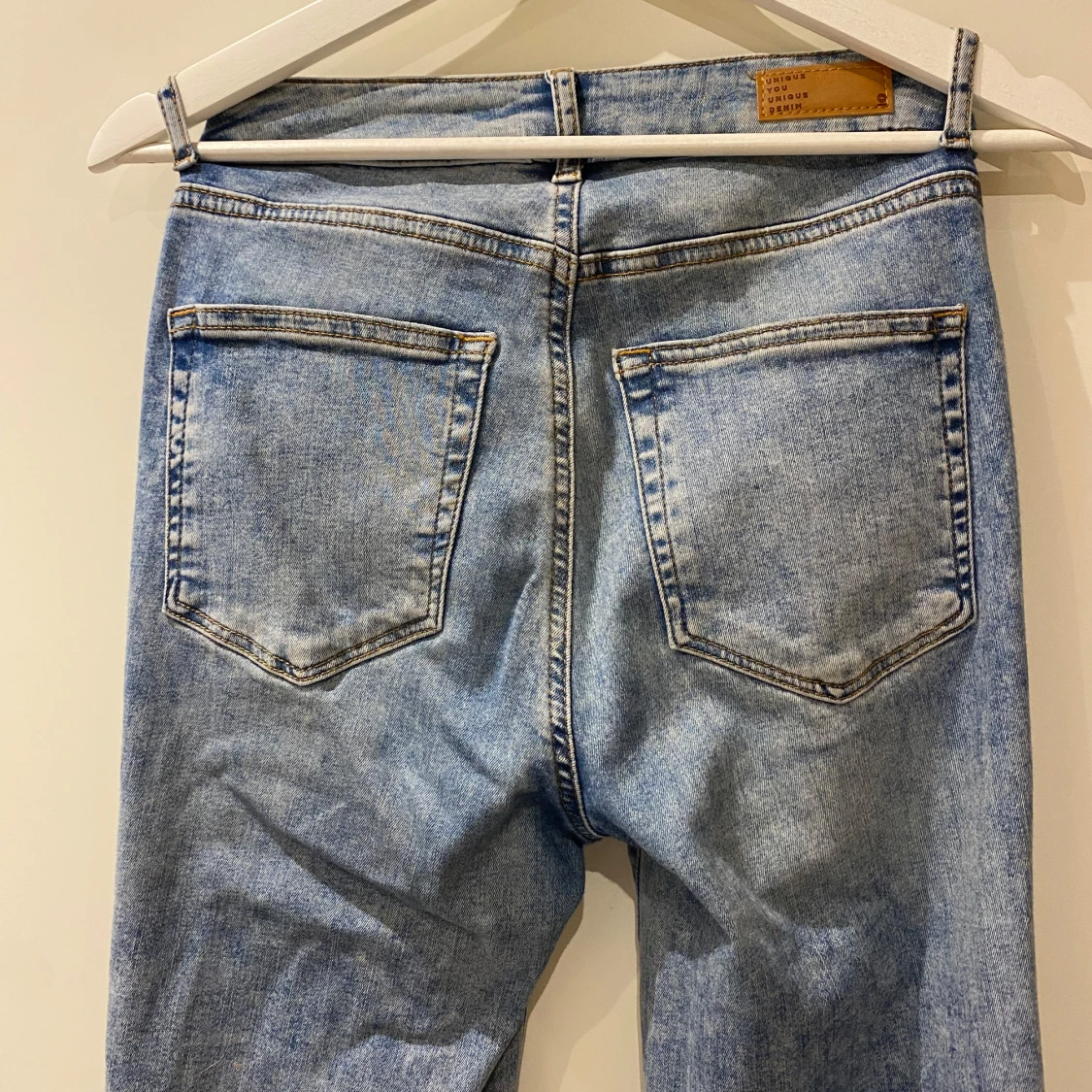 Blå bootcut jeans - 90