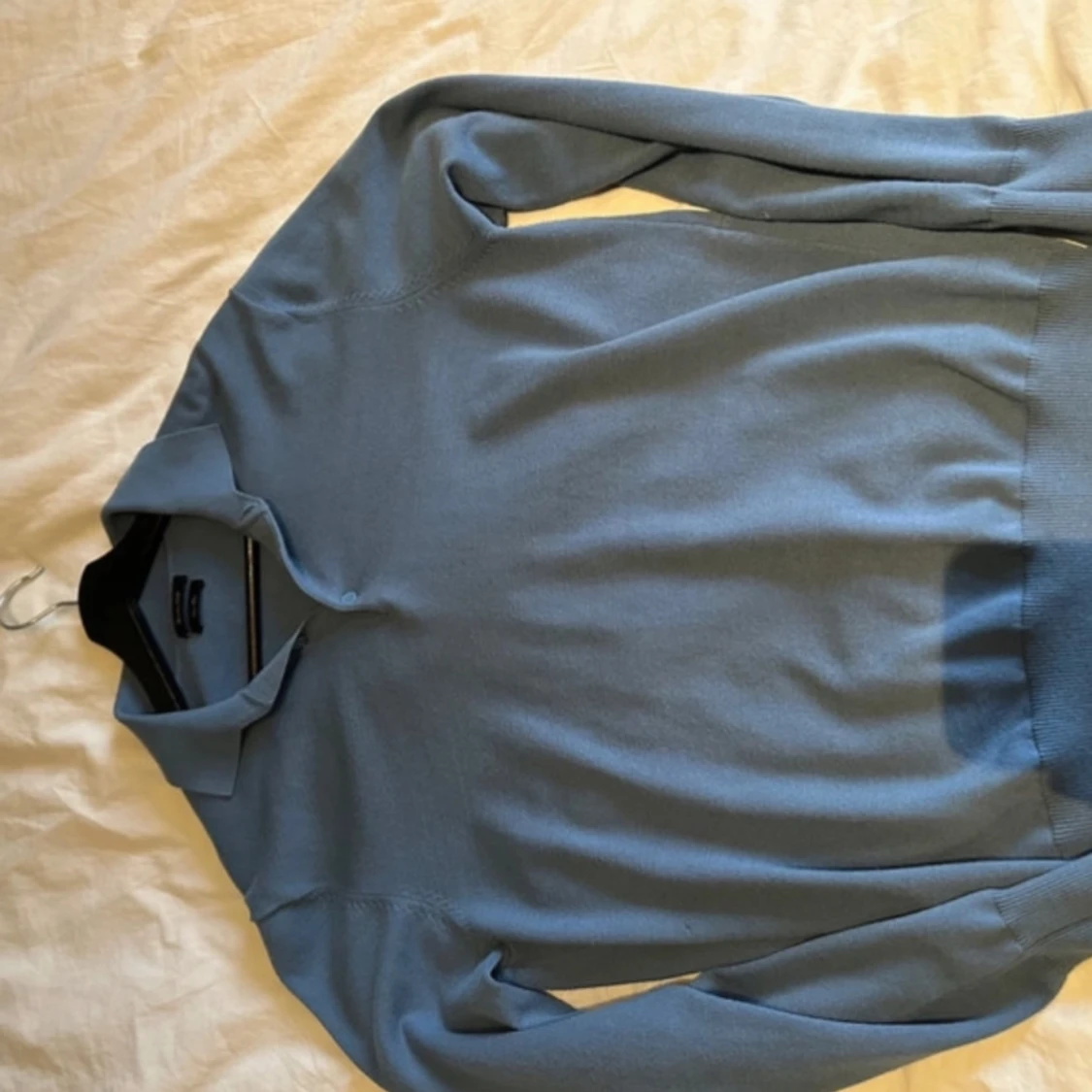 Blå pikétröja från Massimo Dutti - 90