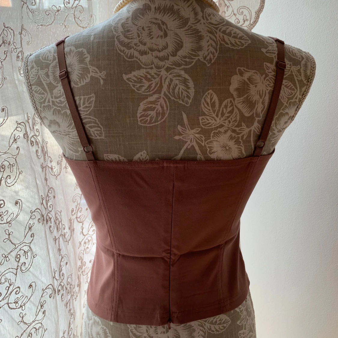 Dusty rose corsettopp - 90