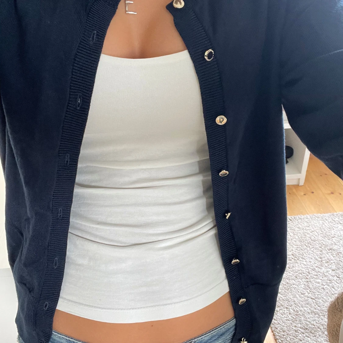 Mörkblå kofta! - 91