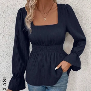 Blå blus💙 - Blå gullig blus