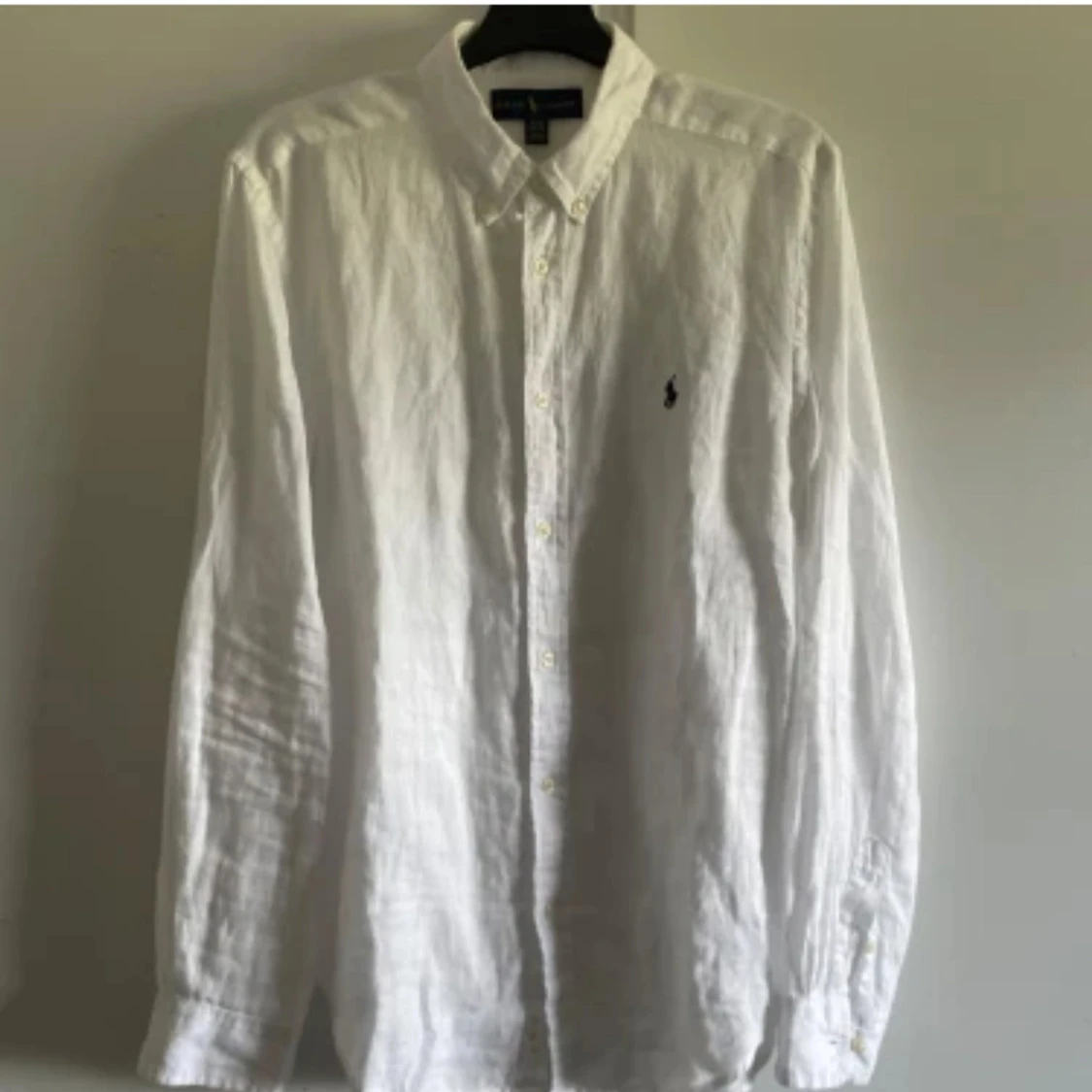 Vit linneskjorta från Ralph Lauren