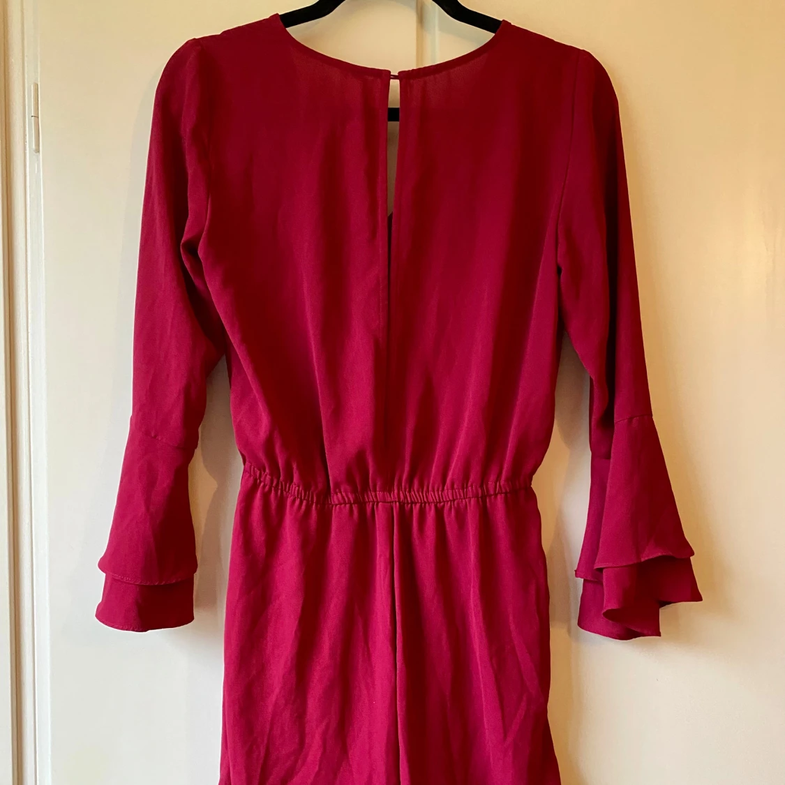 Vinröd byxdress - 90