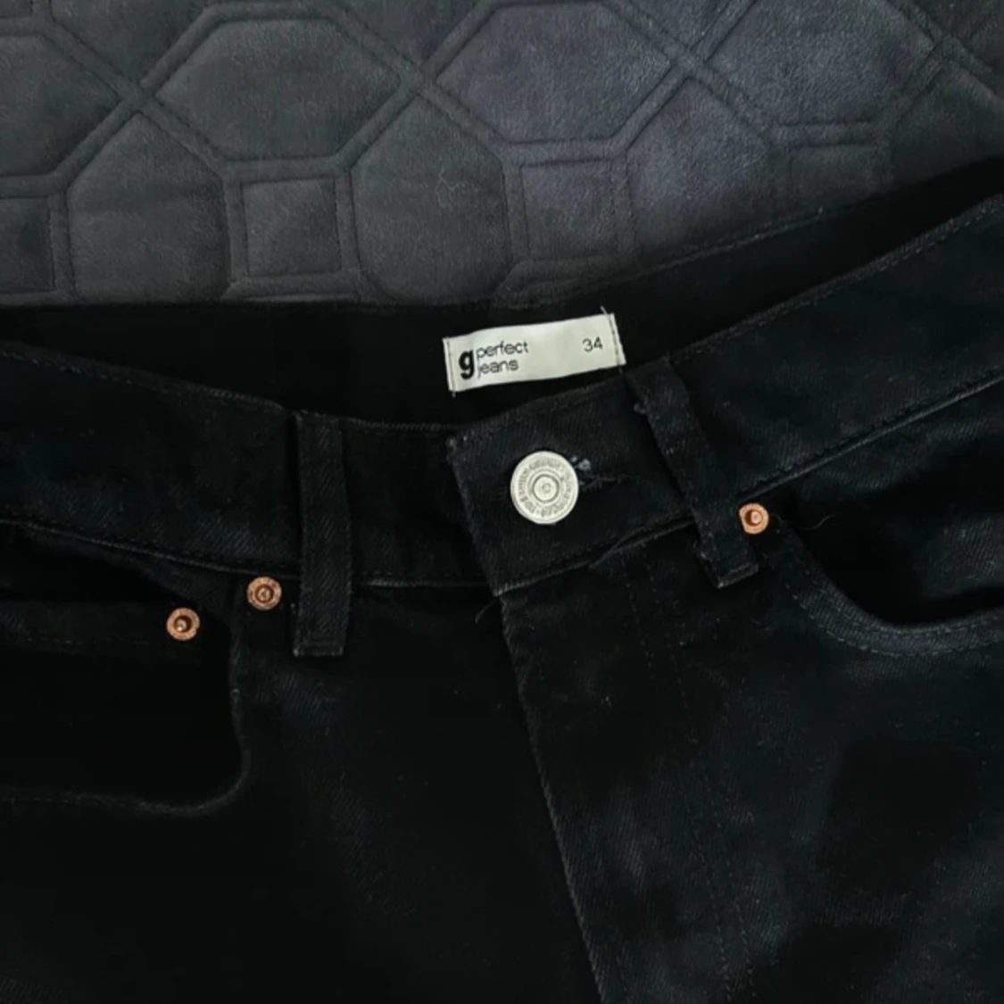 Svarta jeansshorts - 90