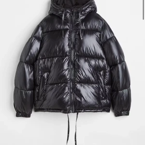 Svart pufferjacka med huva - Snygg svart pufferjacka med glansig yta och huva. Perfekt nu till vintern🩵🤍 nypris runt 500kr🩵 pris kan diskuteras