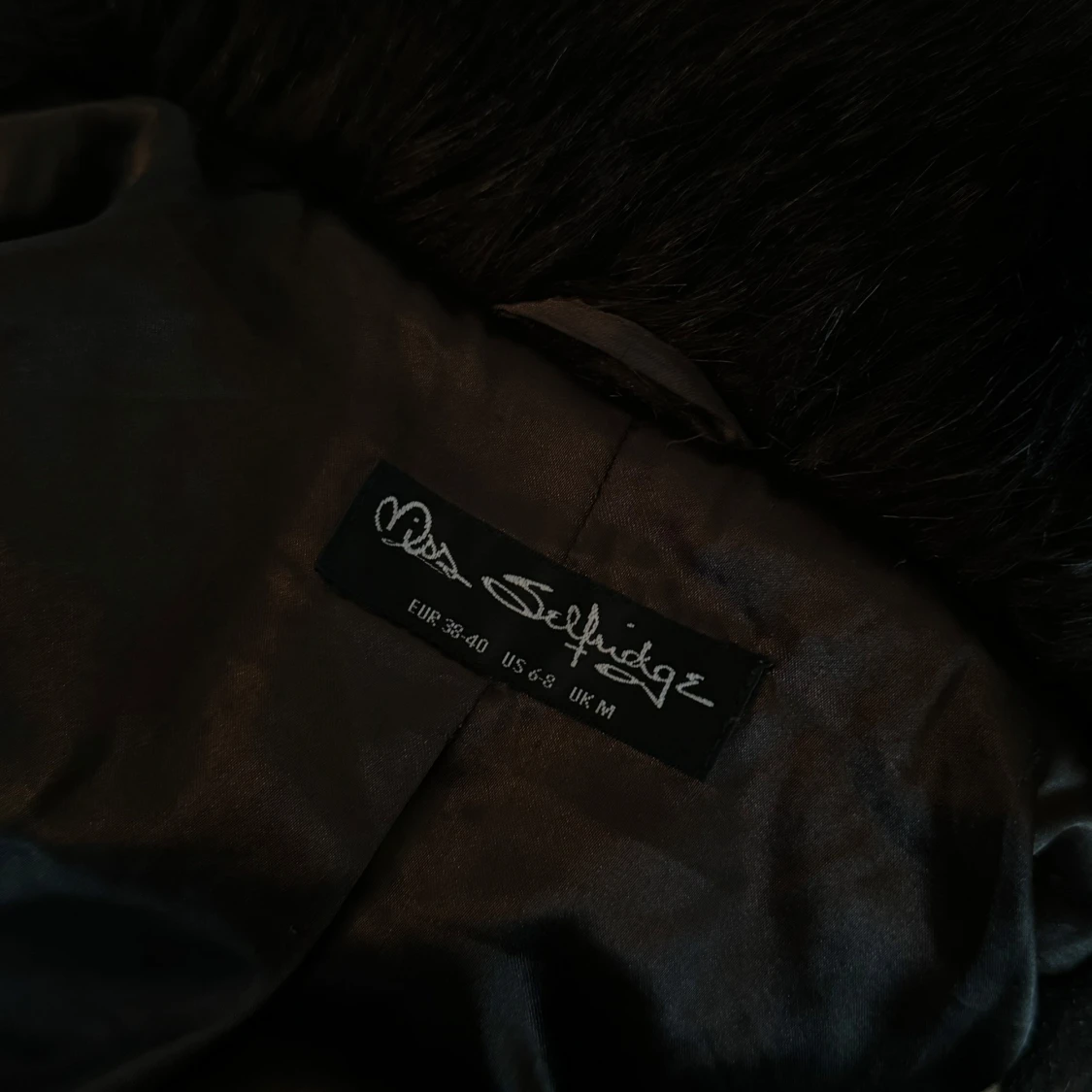 Brun pälsjacka  - 91