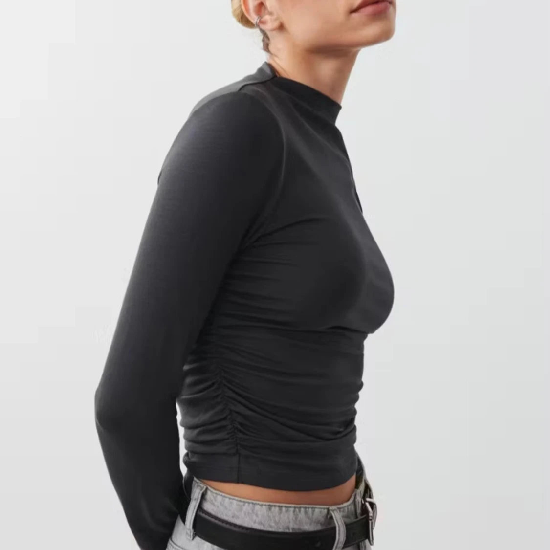 Svart långärmad topp - 90