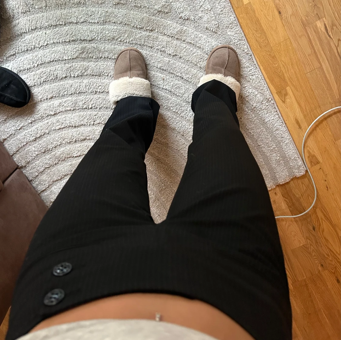 Lågmidjade kostymbyxor - 90