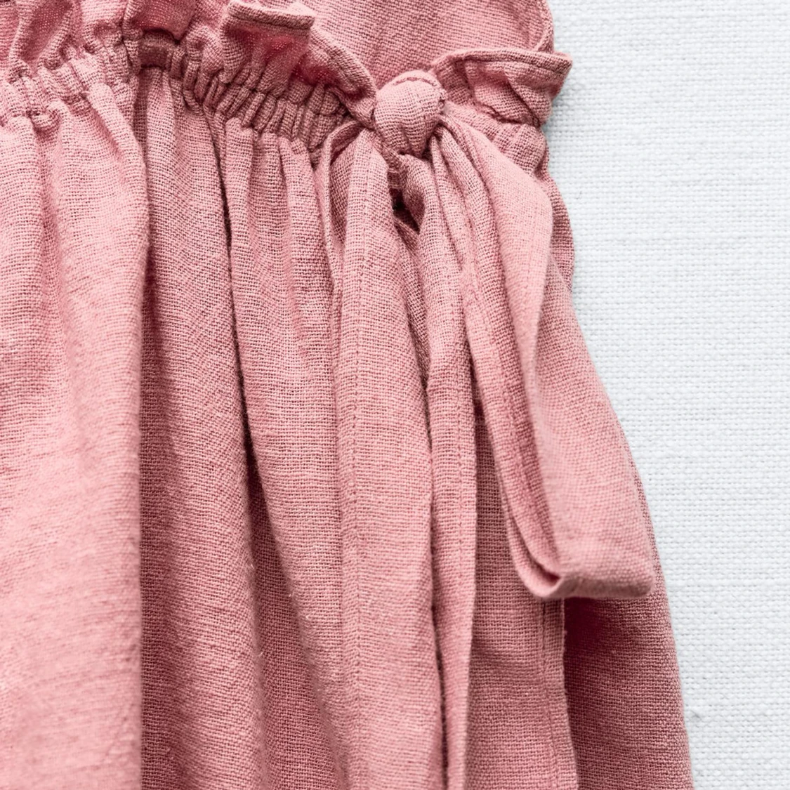 Slutsåld rosa topp med knytning från Zara - 2