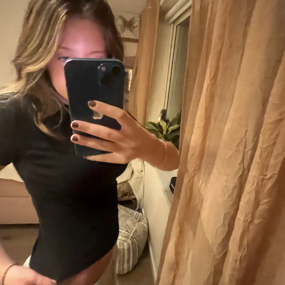 svart tajt tröja zara  - 90