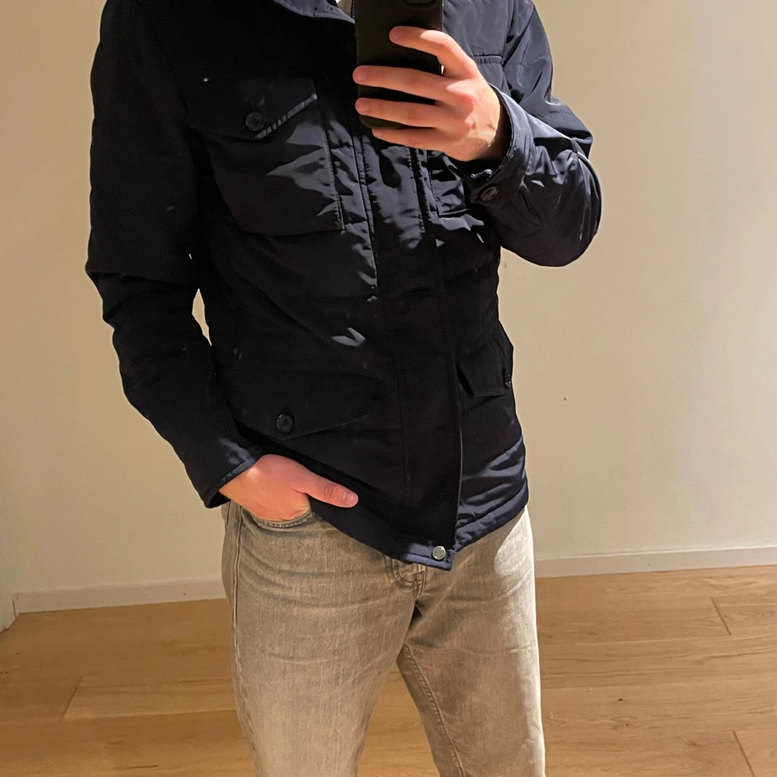 Mörkblå fieldjacket - 91