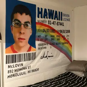 Mclovin banner Den är 200x150 stor Väldigt bra skicka  