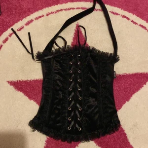 Korsett väska - Jättefin och cool korsett väska från defunct emo märket Sinister passar jättebra nu till halloween