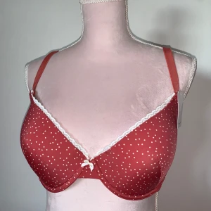 Jättefin bh  - Helt ny bh i jättefin material med inlägg. Från twilfit. Jättefin färg. Storlek 80E. 71cm längd. Originalpris 200kr men jag säljer för 60kr.