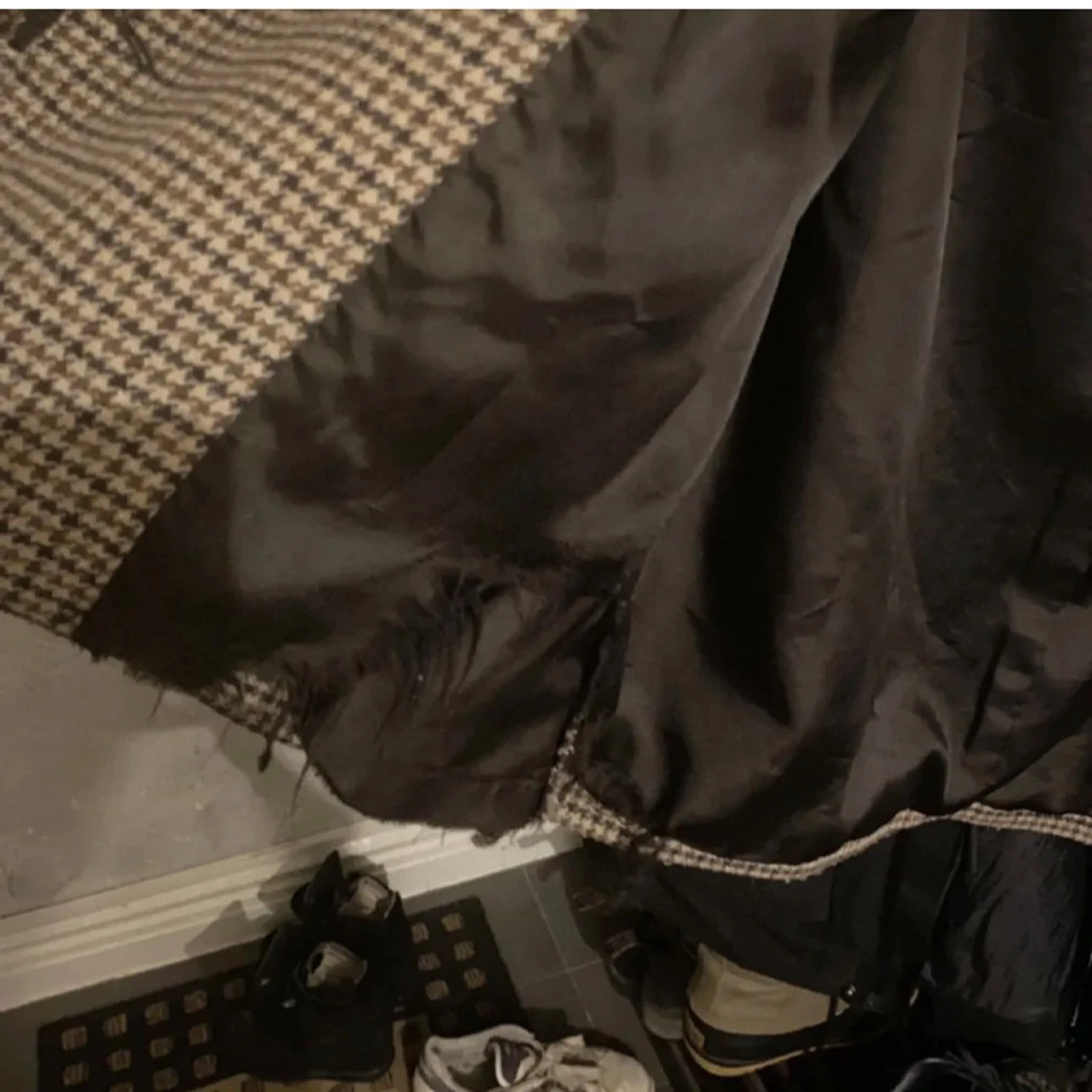 Rutig arket höst kappa - 91