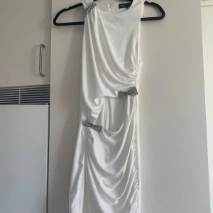 Klänning från zara - Jättefin klänning från Zara med gulliga rosettdetaljer. Aldrig använd.